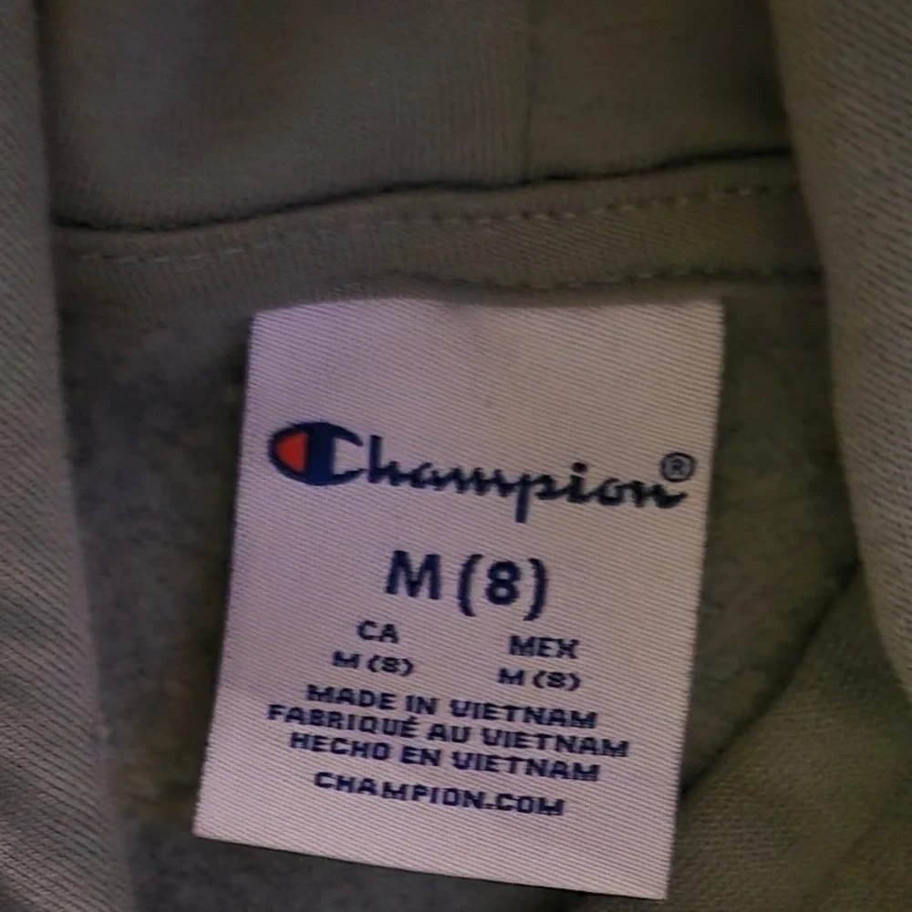 Champion Girls Sage‎ Green Rainbow Logo Hoodie and Sweatpants Set Size M 8